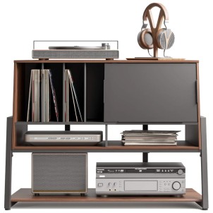 Fitueyes Eiffel RS10 Walnut Mobile Giradischi