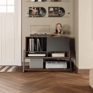 Fitueyes Eiffel RS10 Walnut Mobile Giradischi
