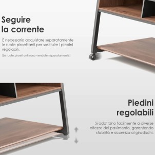 Fitueyes Eiffel RS10 Walnut Mobile Giradischi
