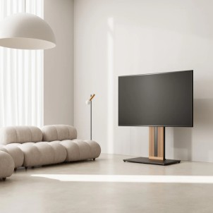 Fitueyes Zen FT88 Black Supporto da Terra per TV 55"-88" Max 60Kg Vesa 200x100-600x400