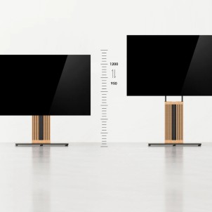 Fitueyes Zen FT88 Black Supporto da Terra per TV 55"-88" Max 60Kg Vesa 200x100-600x400