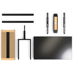 Fitueyes Zen FT88 Black Supporto da Terra per TV 55"-88" Max 60Kg Vesa 200x100-600x400