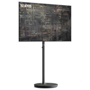 Fitueyes Master V2 FT48 Black Supporto da Terra con Ruote per TV 24"-48" Max 20Kg Vesa 75x75-200x200