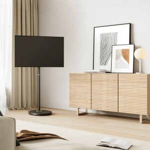 Fitueyes Master V2 FT48 Black Supporto da Terra con Ruote per TV 24"-48" Max 20Kg Vesa 75x75-200x200