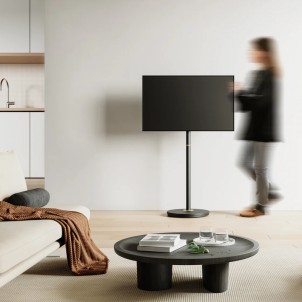 Fitueyes Master V2 FT48 Black Supporto da Terra con Ruote per TV 24"-48" Max 20Kg Vesa 75x75-200x200