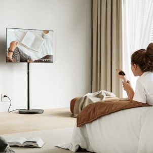 Fitueyes Master V2 FT48 Black Supporto da Terra con Ruote per TV 24"-48" Max 20Kg Vesa 75x75-200x200