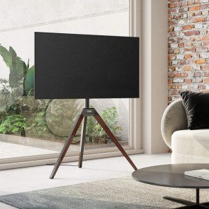 Fitueyes Picasso FT65 Walnut Supporto da Terra per TV 32"-65" Max 35Kg Vesa 200x100-400x400
