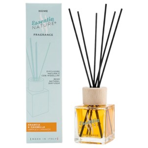 Essentia Nature Home Fragrance Glamour Arancio & Cannella 200ml Diffusore Naturale di Profumi per Ambiente con Midollini