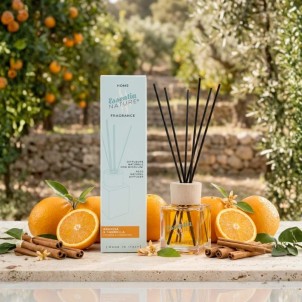 Essentia Nature Home Fragrance Glamour Arancio & Cannella 200ml Diffusore Naturale di Profumi per Ambiente con Midollini