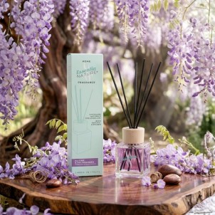 Essentia Nature Home Fragrance Glamour Glicine & Palissandro 200ml Diffusore Naturale di Profumi per Ambiente con Midollini