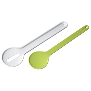 Trebonn IN Nest&Serve Green-White Set Posate Insalata Melammina Salvaspazio