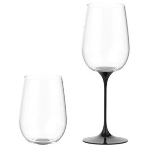 Trebonn SplitGlass Collezione Origini CinqueTerre Black 2 Bicchieri Cristallo senza Piombo