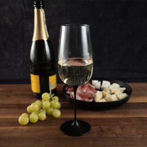 Trebonn SplitGlass Collezione Origini Trento Black 2 Bicchieri Cristallo senza Piombo