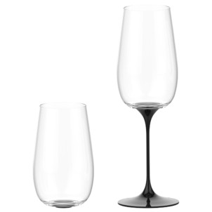 Trebonn SplitGlass Collezione Origini Trento Black 2 Bicchieri Cristallo senza Piombo