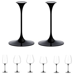 Trebonn SplitGlass Collezione Origini Stem Black 2 Steli Alluminio con Magnete per Bicchieri Origini