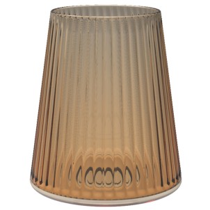 Trebonn SplitGlass Easy Amber Bicchiere Vetro Sintetico Infrangibile Finitura Cannettata