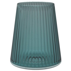 Trebonn SplitGlass Easy Aquamarine Bicchiere Vetro Sintetico Infrangibile Finitura Cannettata