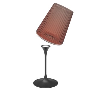 Trebonn SplitGlass Easy Flamingo Red Bicchiere Vetro Sintetico Infrangibile Finitura Cannettata