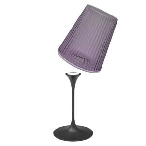 Trebonn SplitGlass Easy Lilac Bicchiere Vetro Sintetico Infrangibile Finitura Cannettata
