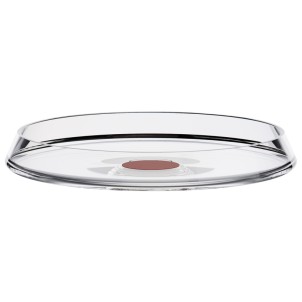 Trebonn SplitGlass Snack Plate Red Label Vassoio Vetro Borosilicato Diametro 15cm Stelo Non Incluso