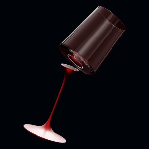 Trebonn SplitGlass Stem Red Stelo Alluminio con Magnete per Bicchieri e Vassoio SplitGlass