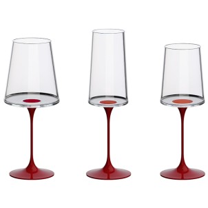 Trebonn SplitGlass Stem Red Stelo Alluminio con Magnete per Bicchieri e Vassoio SplitGlass