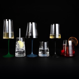 Trebonn SplitGlass Stem Red Stelo Alluminio con Magnete per Bicchieri e Vassoio SplitGlass