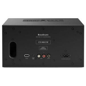 Audio Pro C5 MkII W Black Diffusore Wireless W-generation Wi-Fi Multiroom InternetRadio GoogleCast AirPlay2 BT LineIN