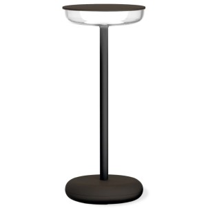 WD Lifestyle WD660N Hygge Nero Lampada Tavolo Led 5,5W Dimmer Ricaricabile