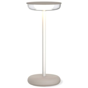 WD Lifestyle WD660TOR Hygge Beige Lampada Tavolo Led 5,5W Dimmer Ricaricabile