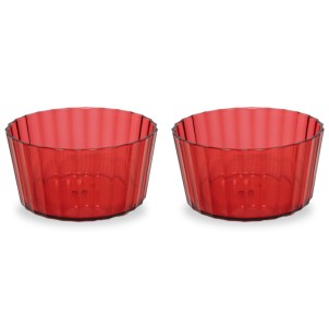WD Lifestyle WD910R Rosso Set 2 Coppette 490ml Acrilico