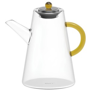 WD Lifestyle WDF603 Oliera 500 ml Vetro Borosilicato Manico Giallo Tappo