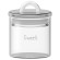 WD Lifestyle WD601B Barattolo Zuccheriera 300ml Sweet Vetro Borosilicato Manico Bianco Tappo Ermetico