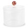 WD Lifestyle WD778BIS Barattolo Biscotti 1,4L Vetro Trasparente Coperchio con Decorazione Biscotto in Vetro Soffiato 