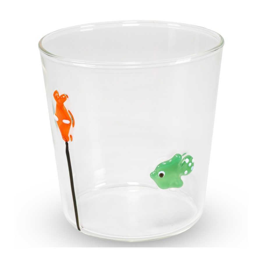 WD Lifestyle WD927BOA Bicchiere 250ml Vetro Decoro Pesce con Boa