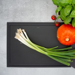 Jade Tagliere Gourmet Edge Pro Ultra Sottile 37x27,5cm Scanalatura Laminato di Cellulosa Resistente al Calore 176°C