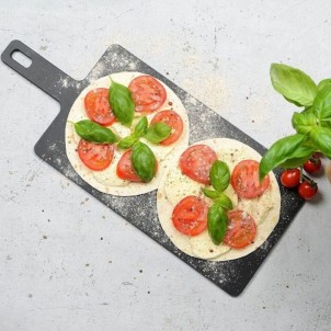 Jade Tagliere Gourmet Handy Nero 45,7x19cm Spessore 0,6cm Manico Laminato di Cellulosa Resistente al Calore 176°C
