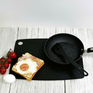 Jade Tagliere Gourmet Kitchen Nero 37x27,5cm Spessore 0,6cm Foro Laminato di Cellulosa Resistente al Calore 176°C