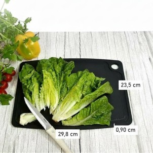 Jade Tagliere Gourmet Professional Nero 29,8x23,5cm Spessore 0,9cm Scanalature Foro Laminato di Cellulosa Resistente 176°C