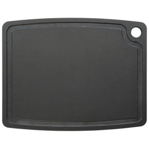 Jade Tagliere Gourmet Professional Nero 37x27,5cm Spessore 0,9cm Scanalature Foro Laminato di Cellulosa Resistente 176°C