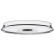 Trebonn SplitGlass Snack Plate Black Label Vassoio Vetro Borosilicato Diametro 15cm Stelo Non Incluso