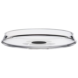 Trebonn SplitGlass Snack Plate Black Label Vassoio Vetro Borosilicato Diametro 15cm Stelo Non Incluso