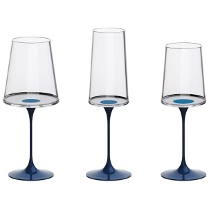 Trebonn SplitGlass Stem Blue Stelo Alluminio con Magnete per Bicchieri e Vassoio SplitGlass