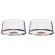 Trebonn SplitGlass Red Label 2 Coppe Champagne Distillati 25cl Cristallo senza Piombo Stelo Non Incluso
