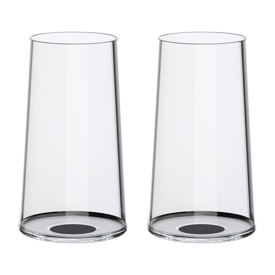 Trebonn SplitGlass Black Label 2 Flute Highball Glass Cocktail 32cl Cristallo senza Piombo Stelo Non Incluso