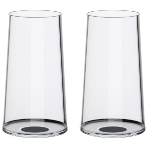 Trebonn SplitGlass Black Label 2 Flute Highball Glass Cocktail 32cl Cristallo senza Piombo Stelo Non Incluso