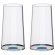 Trebonn SplitGlass Blue Label 2 Flute Highball Glass Cocktail 32cl Cristallo senza Piombo Stelo Non Incluso