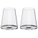 Trebonn SplitGlass Black Label 2 Bicchieri Vino Rosso Acqua 45cl Cristallo senza Piombo Stelo Non Incluso