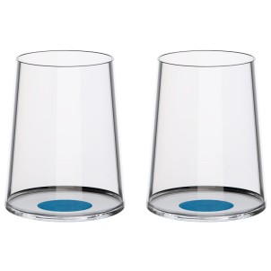 Trebonn SplitGlass Blue Label 2 Bicchieri Vino Bianco Acqua 28cl Cristallo senza Piombo Stelo Non Incluso