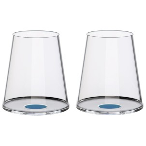 Trebonn SplitGlass Blue Label 2 Bicchieri Vino Rosso Acqua 45cl Cristallo senza Piombo Stelo Non Incluso